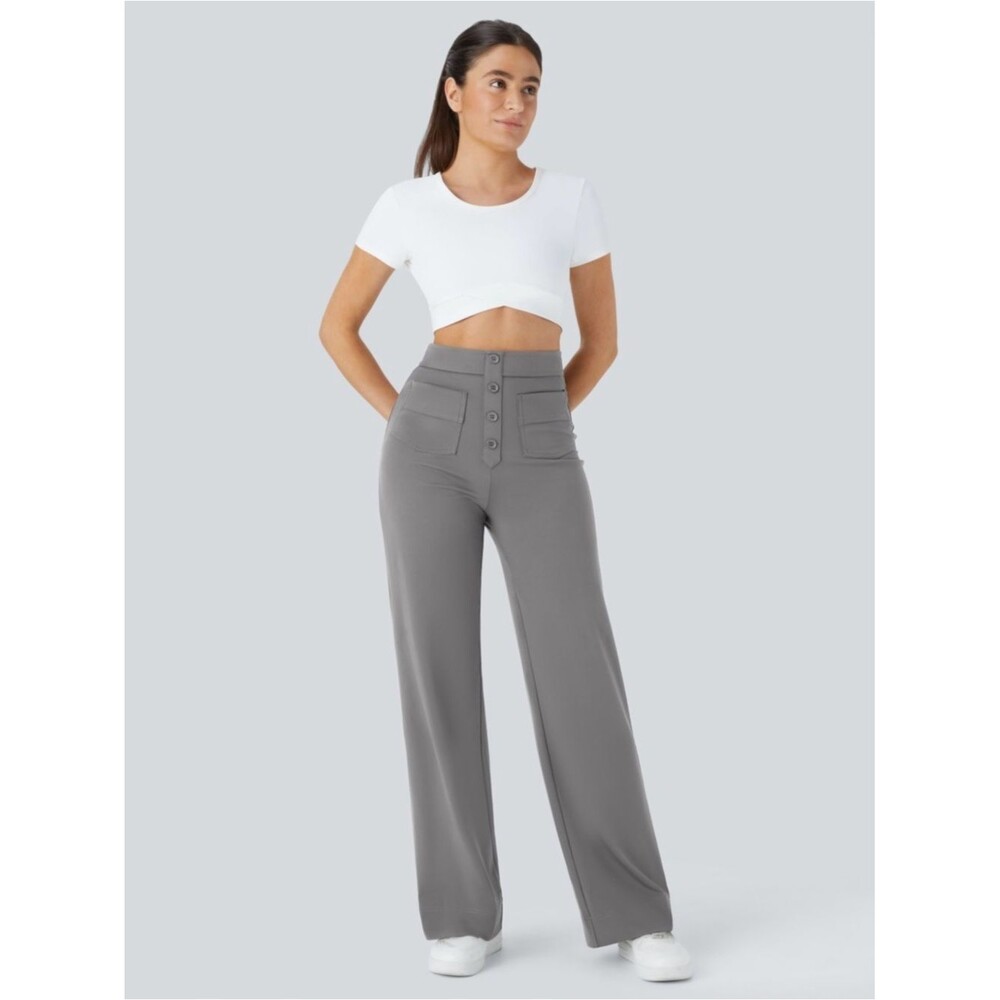 DayStretch High Waisted Pockets
Straight Leg Casual Pants